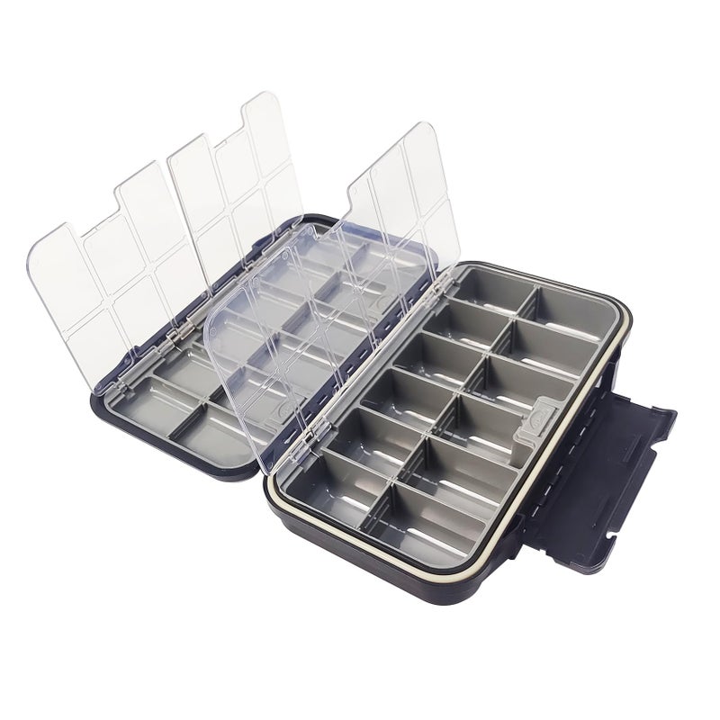 Aventik Waterproof Fly Box Two Sided Easy Grip Foam Light Weight Fishing Tackle Box Large Capacity(H027) - Image 2